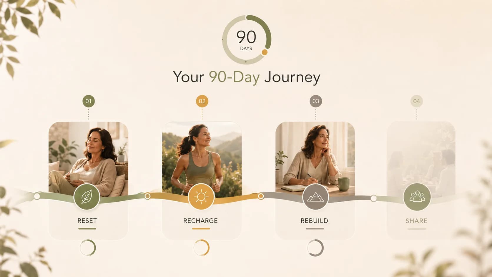 90-Day Journey — RESET, RECHARGE, REBUILD, SHARE
